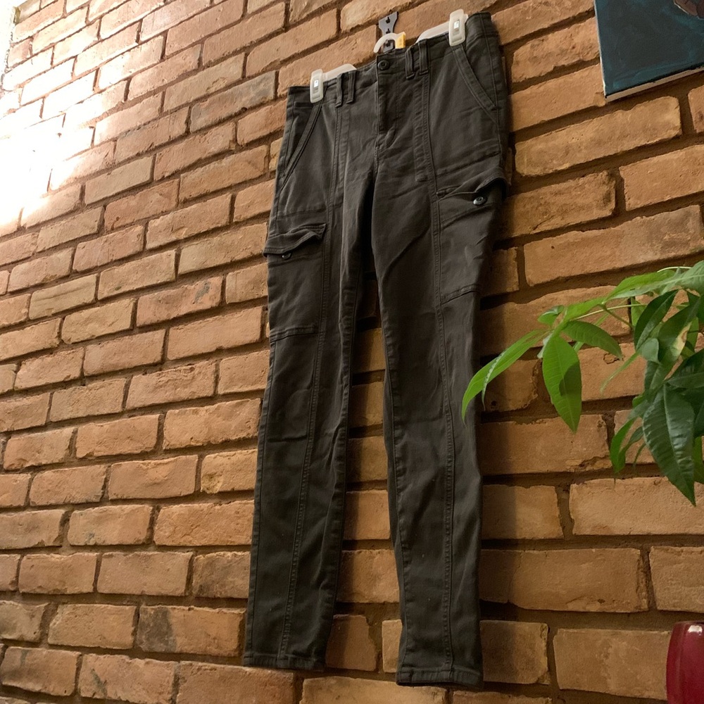 Dark Green American Eagle Hi-Rise Jeggings